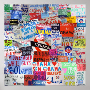 Obama Signs från Land Poster