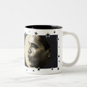 Obama Silvertone mugg