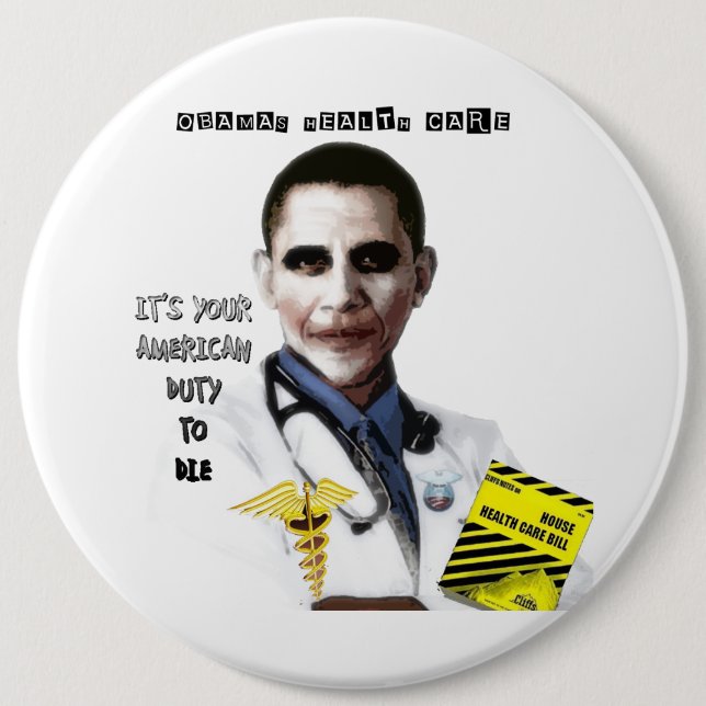 OBAMA SJUKVÅRD KNAPP (Framsida)