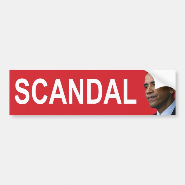 OBAMA SKANDAL riklig Sticker.pdf Bildekal (Framsidan)