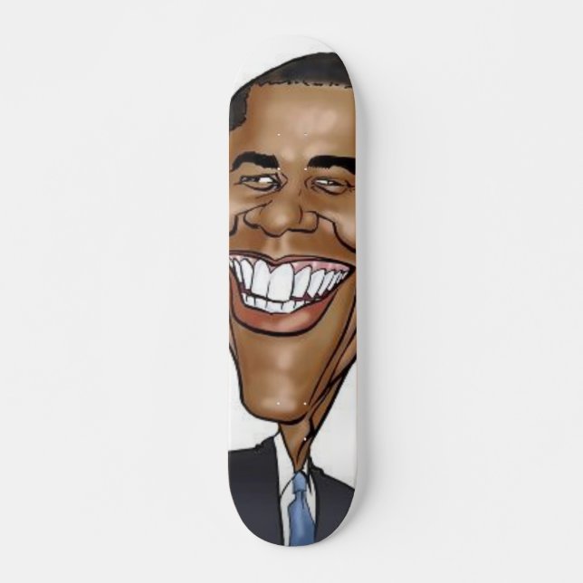 Obama Skateboard. Skateboard Bräda 20,5 Cm (Framsida)