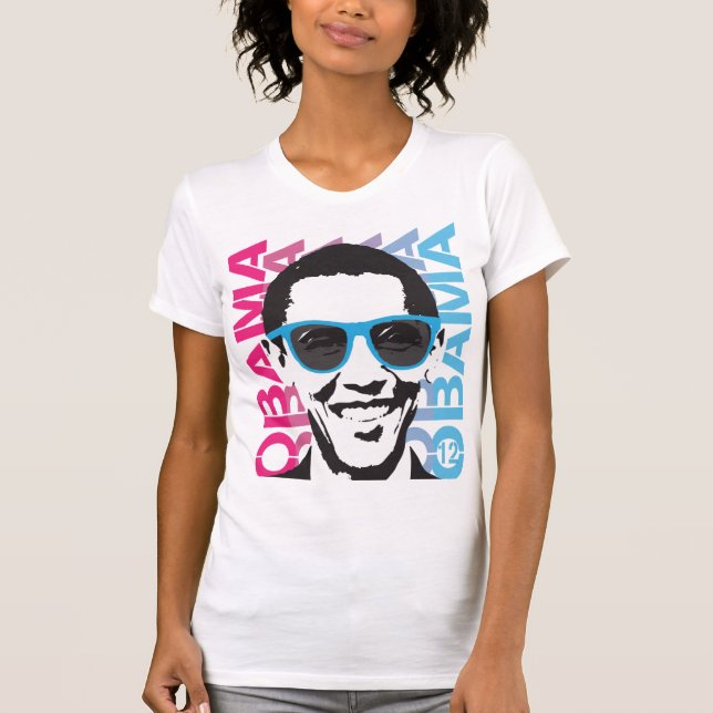 Obama skjorta 2012 t-shirt (Framsida)