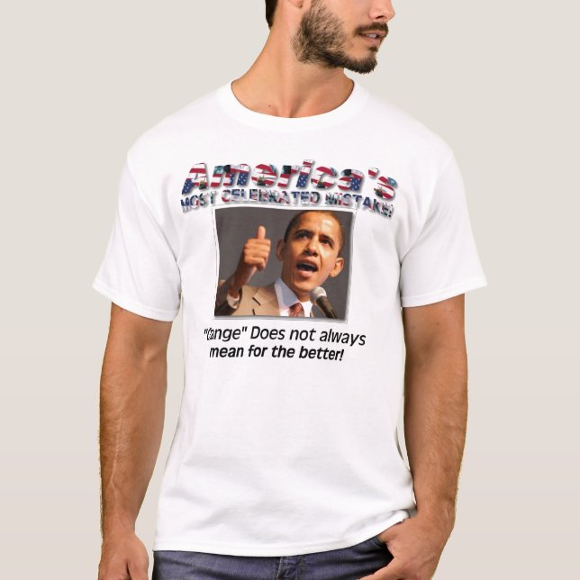 obama skjorta t-shirt (Framsida)