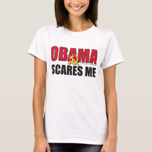 Obama skrämmer mig - skräddarsy tröja