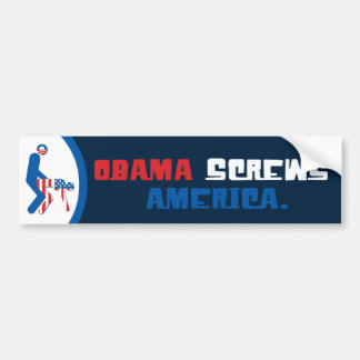 Obama skruvar den Amerika bildekalet Bildekal