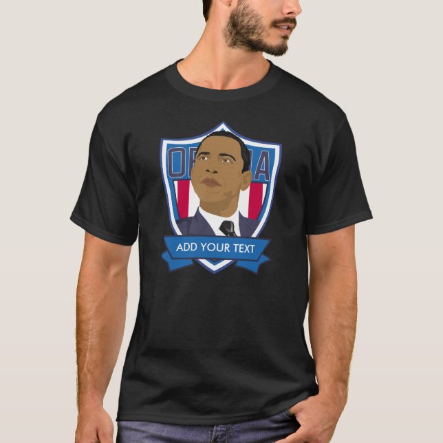Obama skyddar skräddarsy tee shirt (Framsida)