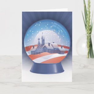 obama snö globe helgkort
