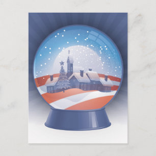 obama snö globe vykort