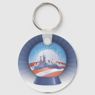 obama snöjordklot nyckelring