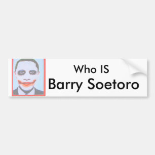 Obama-socialism_0_white som ÄR, Barry Soetoro Bildekal