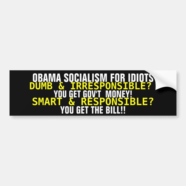 OBAMA SOCIALISM FÖR IDIOTER… BILDEKAL (Framsidan)