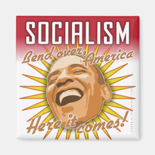 Obama "Socialism här kommer det" magneten Magnet