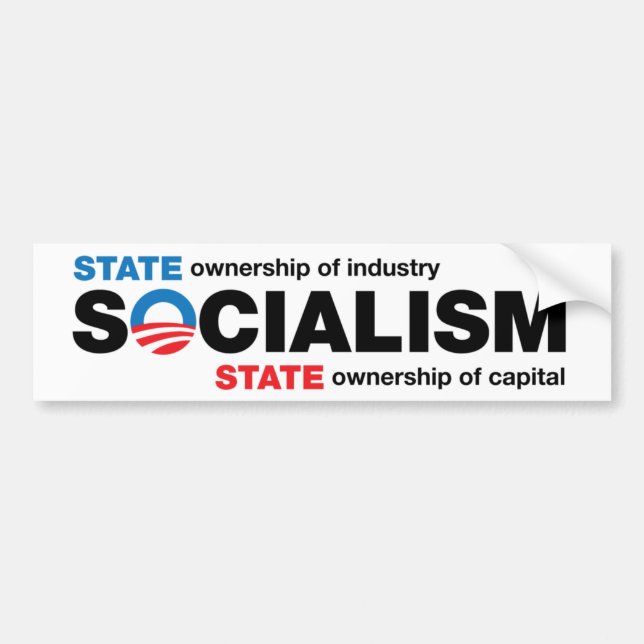 Obama Socialismbildekal Bildekal (Framsidan)