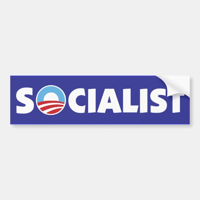 Obama socialist bildekal (Framsidan)