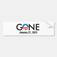 obama som ÄR BORTA, Januari 21, 2013 bildekal