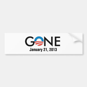 obama som ÄR BORTA, Januari 21, 2013 bildekal