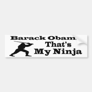 Obama som är min Ninja bildekal