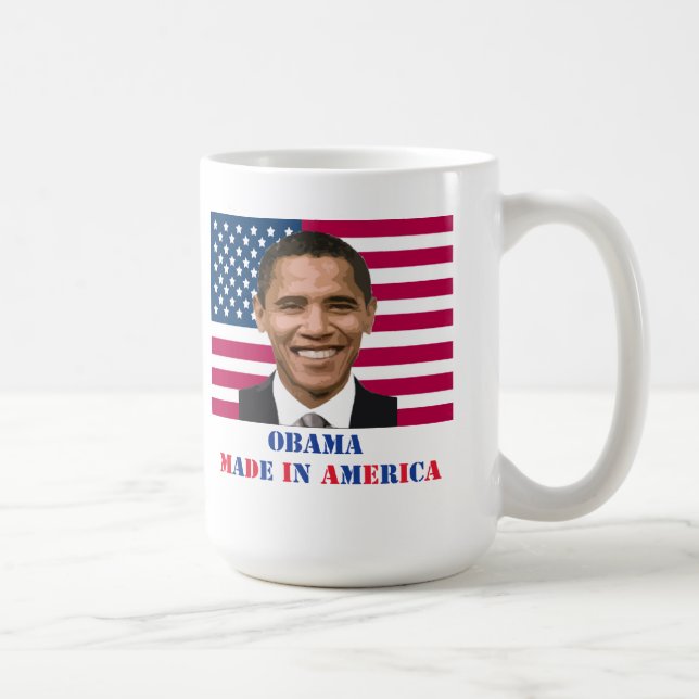 Obama som göras i Amerika Kaffemugg (Höger)