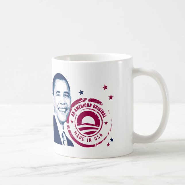 Obama - som göras i USA Kaffemugg (Höger)