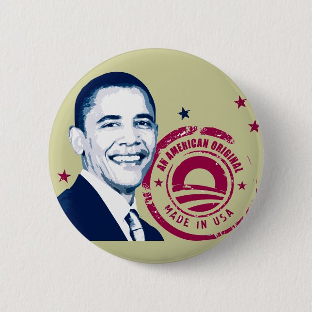 Obama - som göras i USA Knapp (Framsida)