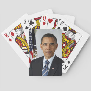 Obama som leker kort casinokort