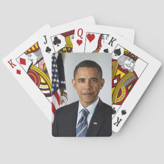 Obama som leker kort casinokort