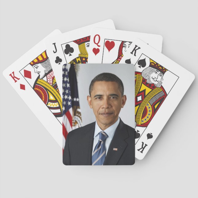 Obama som leker kort casinokort (Baksidan)