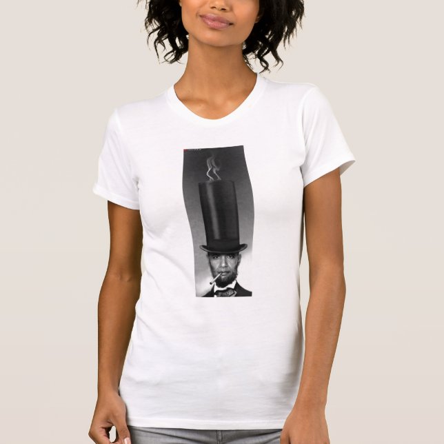 Obama som Lincoln Tee Shirt (Framsida)