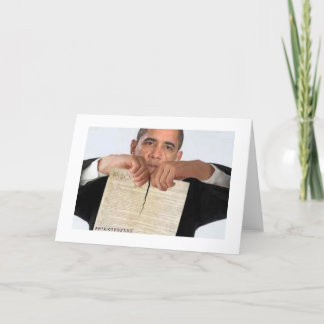 Obama som river sönder upp konstitutionen kort