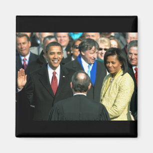 obama som tar med sig matmagnet magnet