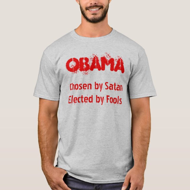 OBAMA som väljs av SatanElected av dumbommar Tee Shirt (Framsida)