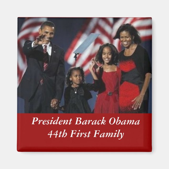 Obama Souvenir Square Magnet (Framsidan)