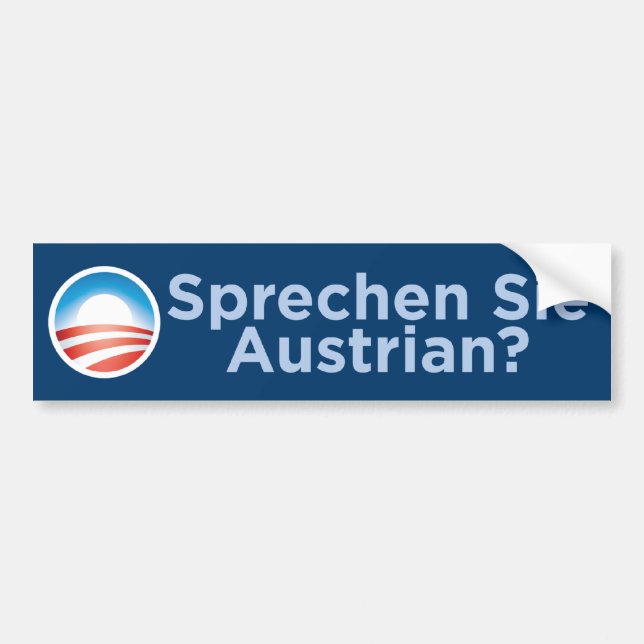 Obama - Sprechen Sie österrikare? Bildekal (Framsidan)