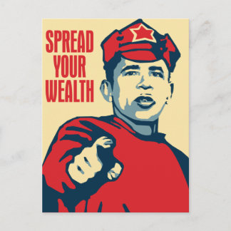 Obama - sprida ditt välstånd runt: OHP Postcard Vykort