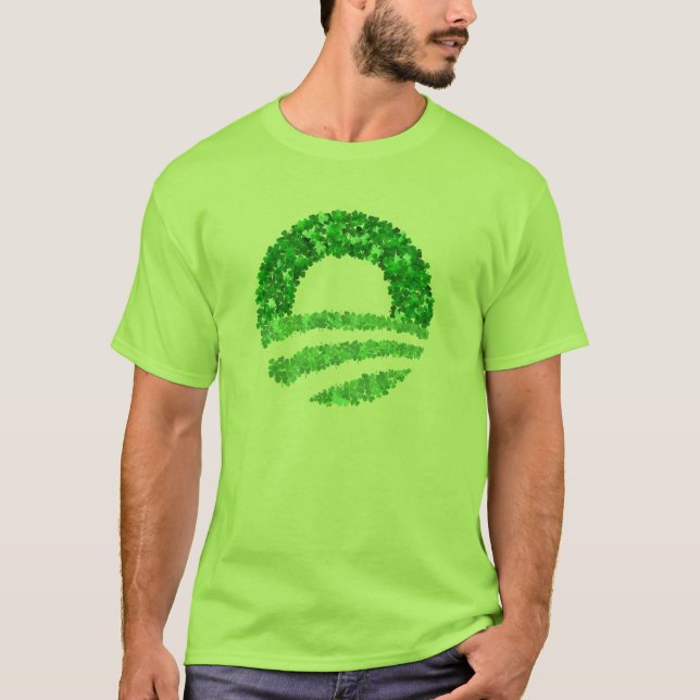 Obama St Patrick dagT-tröja T-shirt (Framsida)