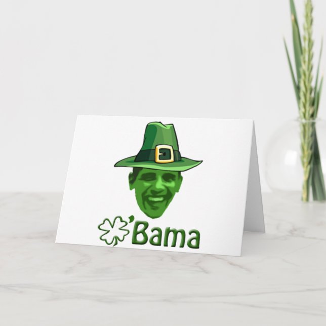 Obama st patricks day kort (Framsida)