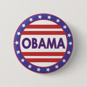 Obama Stars&Stripes cirklar Knapp