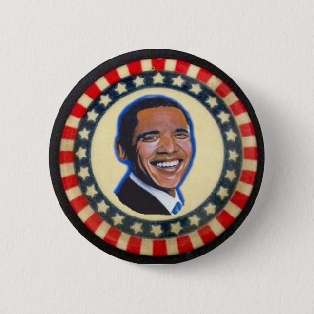 Obama stars&stripes knapp (Framsida)