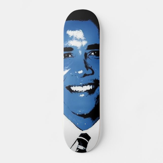 Obama stiger ombord old school skateboard bräda 18 cm (Framsida)