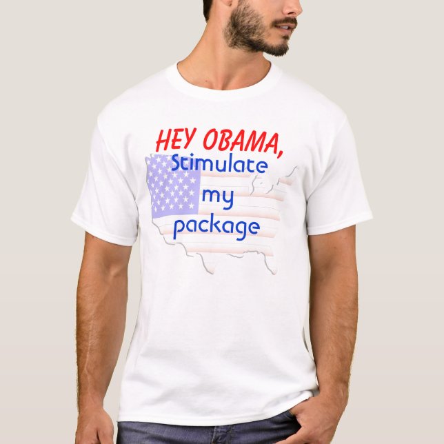 OBAMA STIMULUSPAKET TEE SHIRT (Framsida)
