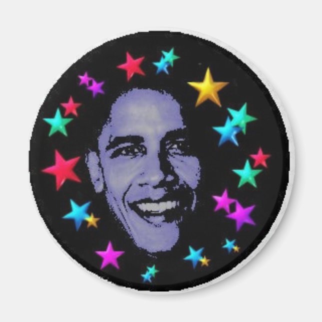Obama stjärnor magnet (Framsidan)