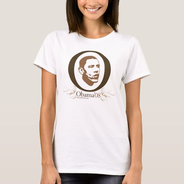 Obama stor nolla-T-tröja Tröja (Framsida)