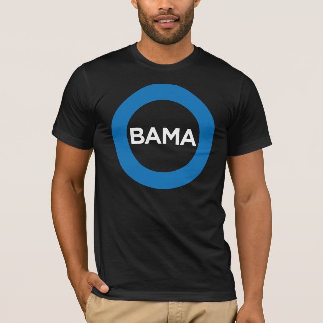 Obama stor nolla-utslagsplats tee shirt (Framsida)