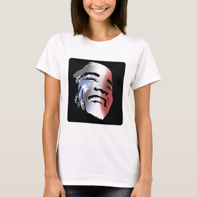 Obama StStripe 3black T-shirt (Framsida)