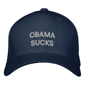 OBAMA SUCKS Embroized Hat Broderad Keps