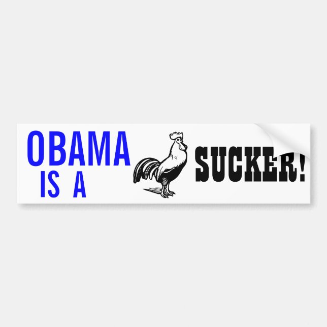 Obama suger!! bildekal (Framsidan)