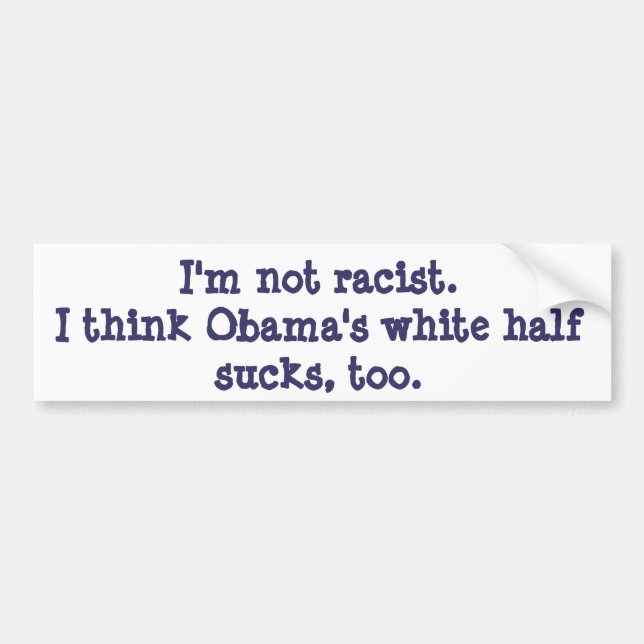 Obama suger!!! bildekal (Framsidan)