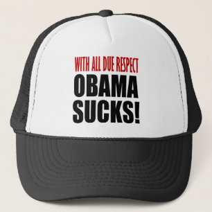 Obama suger truckerkeps