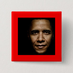 Obama-Svart Knapp