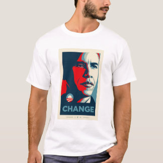 obama svart och röd jersey tee shirt